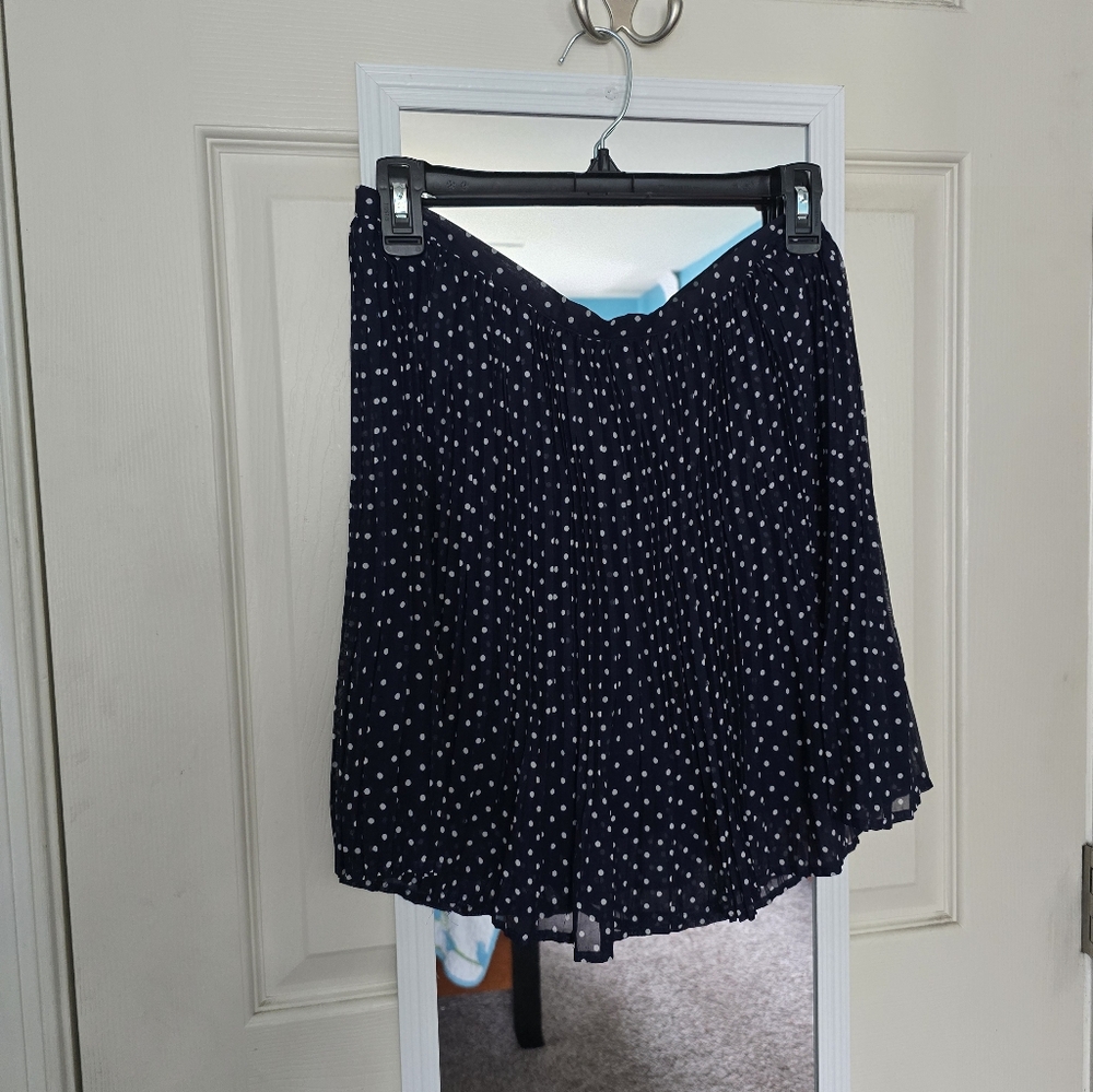 GAP Blue and White Skater Mini Skirt